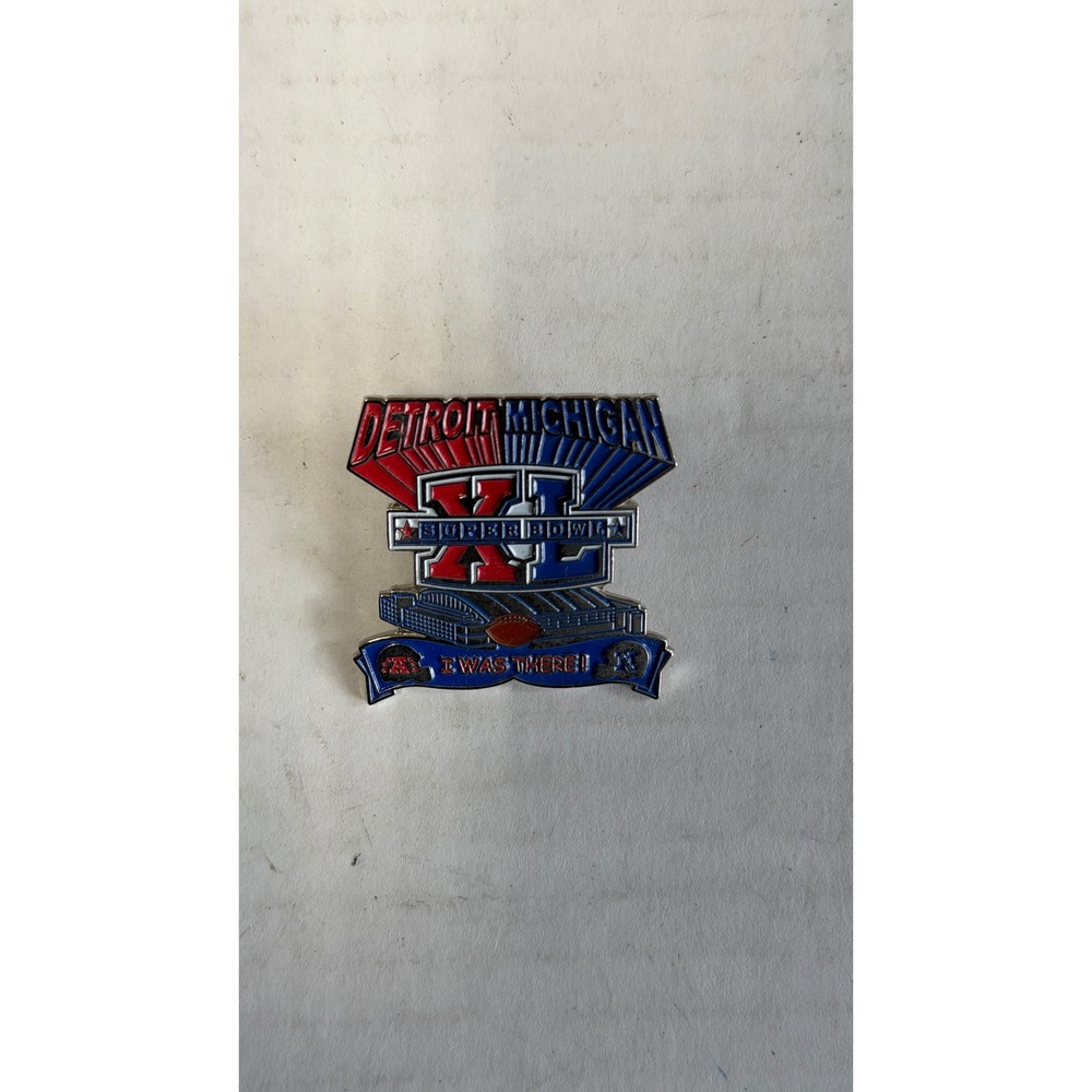 NFL Super Bowl XL Detroit Michigan 2006 I‎ Was There Enamel Collector Pin PSG